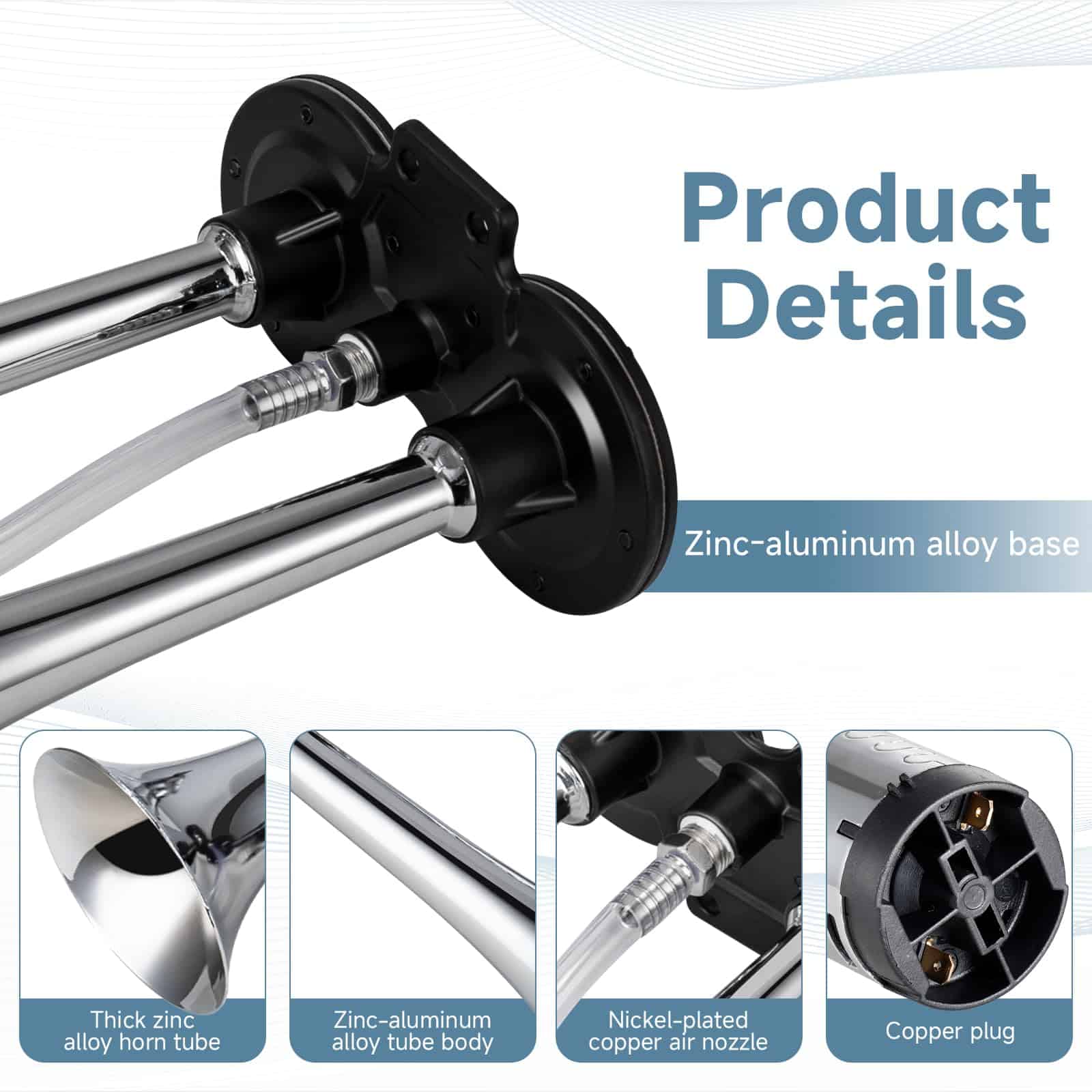 Claxon para Coche FARBIN 24V 150db Súper Fuerte Kit de - Imagen 4