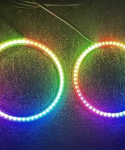 Sando Tech 2PCS 60MM Dream Color Chase Car Angel Eyes LED