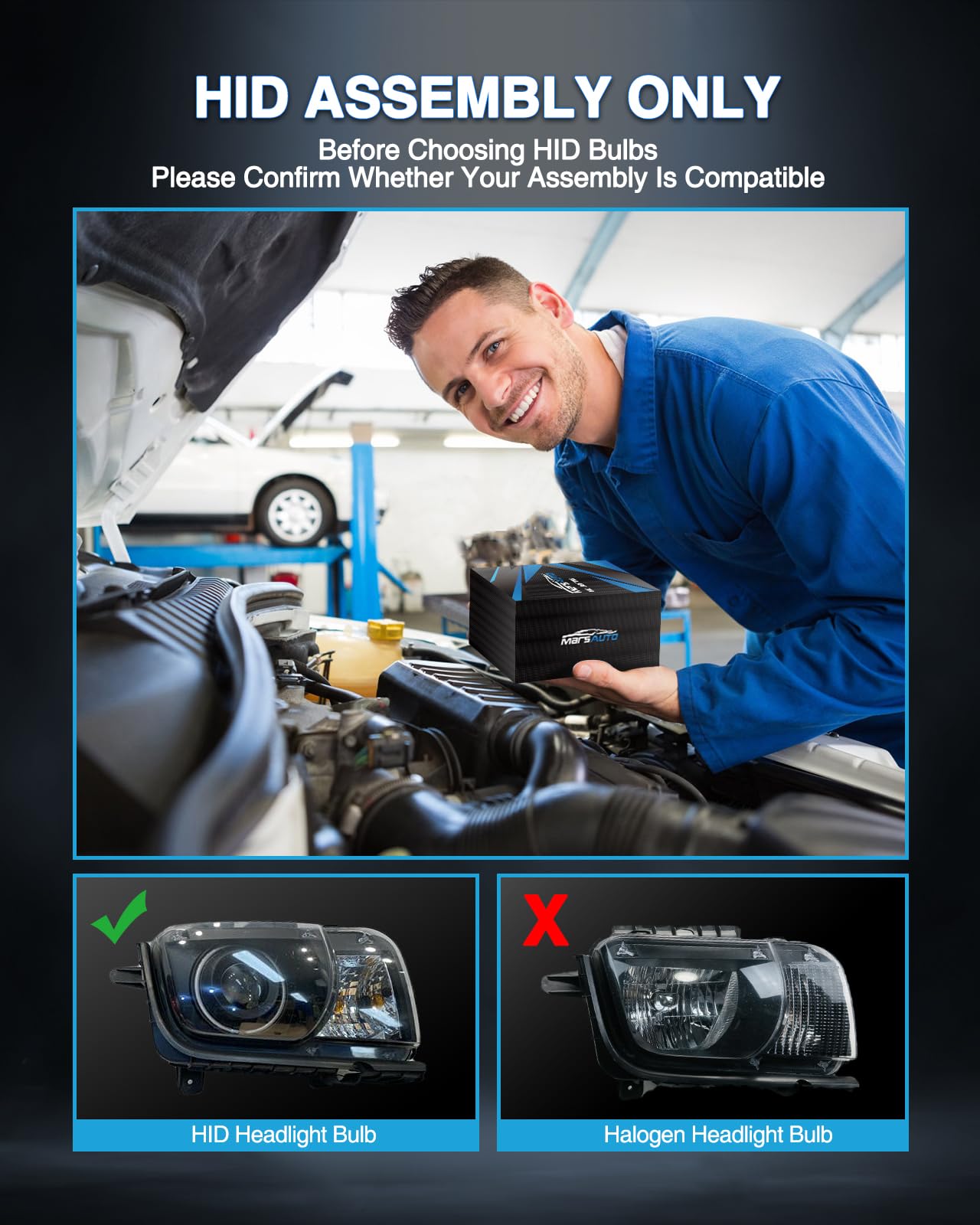 Bombillas HID Marsauto D3S, Xenón Súper Brillante de 35W, - Imagen 7