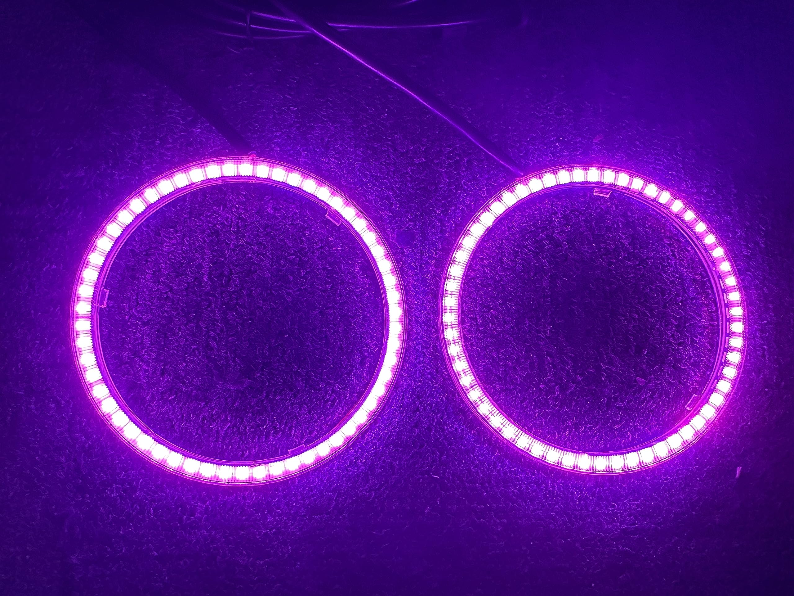 2PCS 100MM Anillos Halo de Color Chase Dream para Autos SDO - Imagen 8