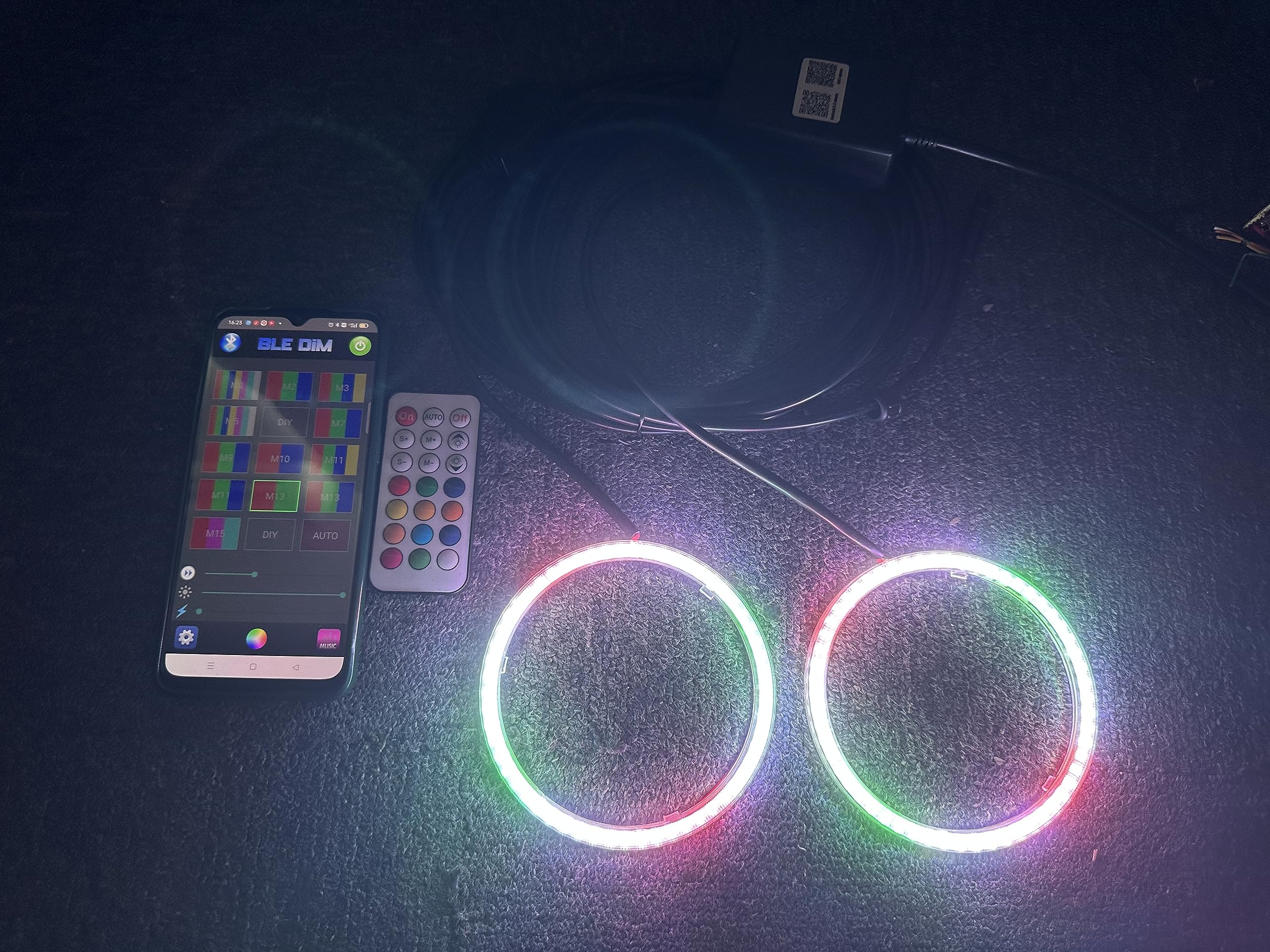 2PCS 100MM Anillos Halo de Color Chase Dream para Autos SDO - Imagen 4