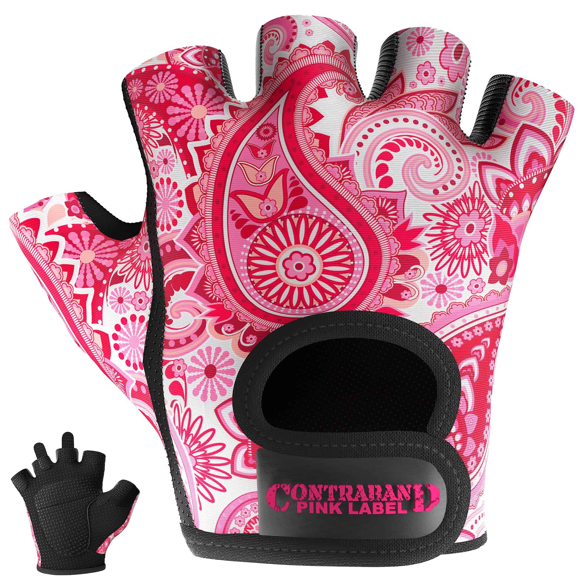 Guantes de Levantamiento y Remo para Mujer -Rosa