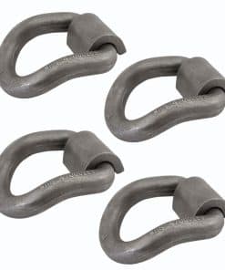 Mytee Products (Paquete de 4) Anillo D Forjado Curvado de