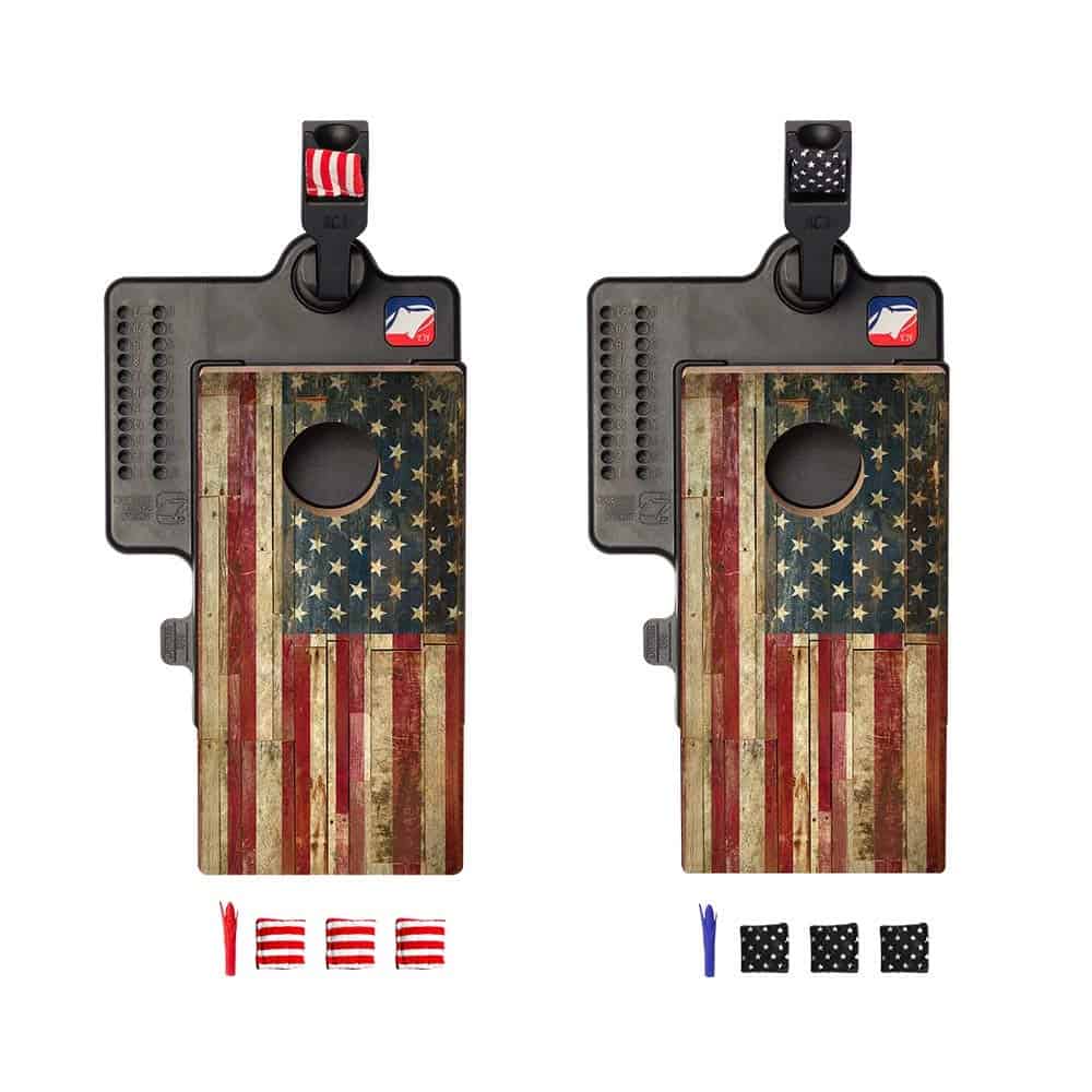 Juego de mesa de mini cornhole de la Asociación Americana