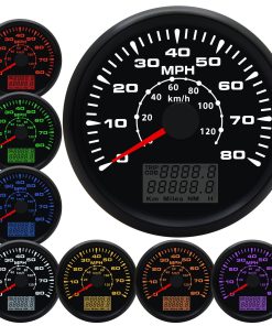 Velocímetro GPS Geloo de 85MM para Barco MPH Velocímetro a