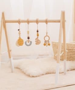 Gimnasio de Juegos para Bebé Plegable de Madera Orgánica