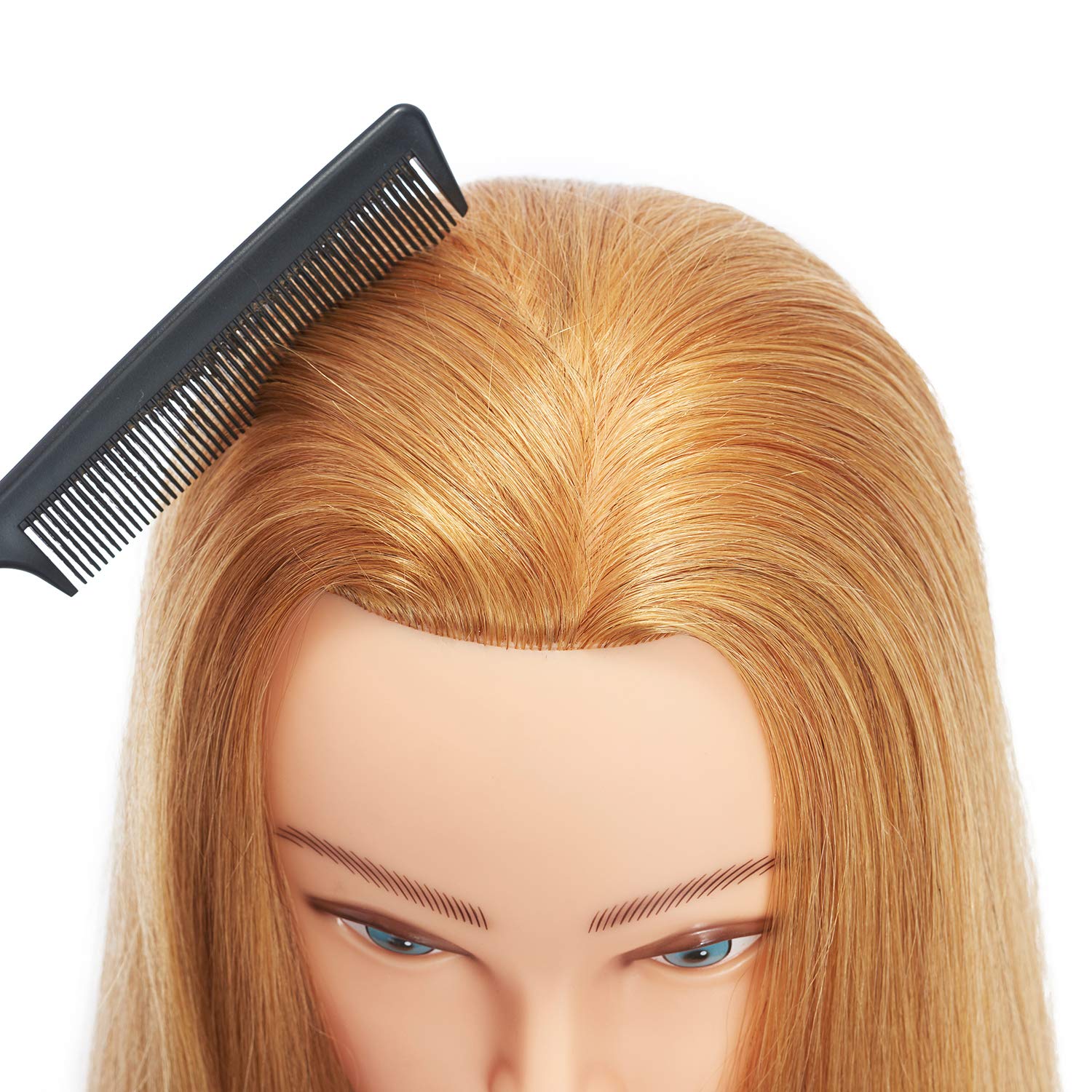 Cabeza de maniquí de entrenamiento 100% cabello humano para - Imagen 5