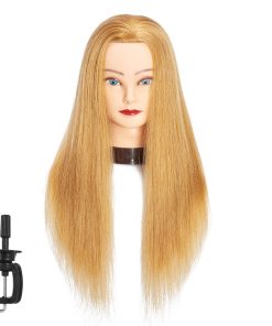 Maniquí de cabeza de maniquí de cabello humano del 100% de