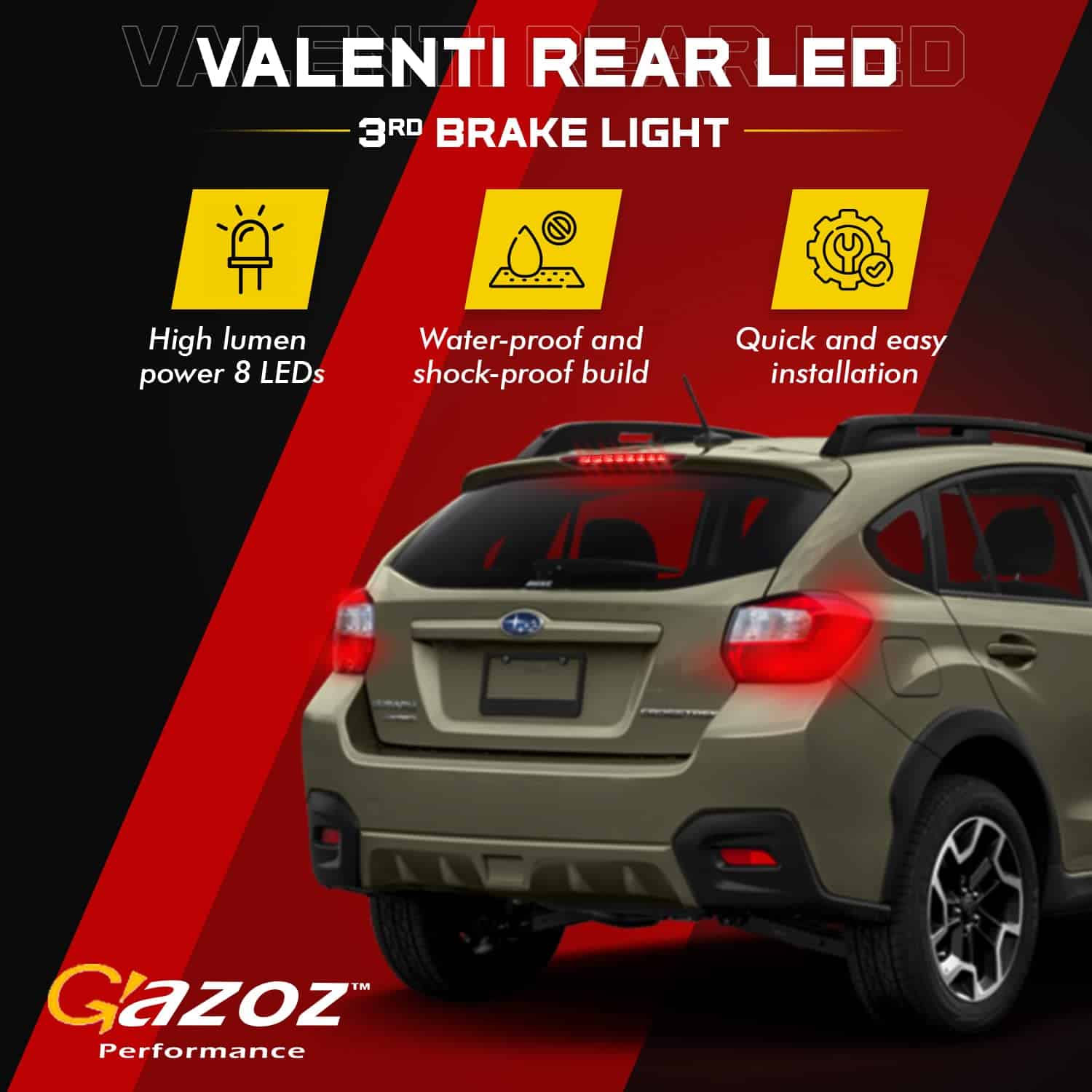 GAZOZ PERFORMANCE Luces Exteriores - Luz LED Trasera de - Imagen 4