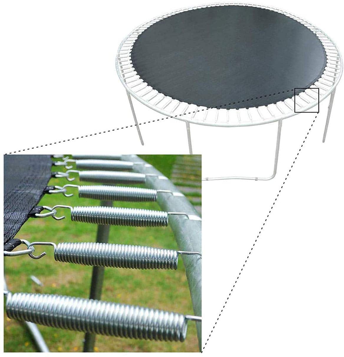 Pack de 10 Resortes para Trampolín de 6.5 pulgadas - - Imagen 7