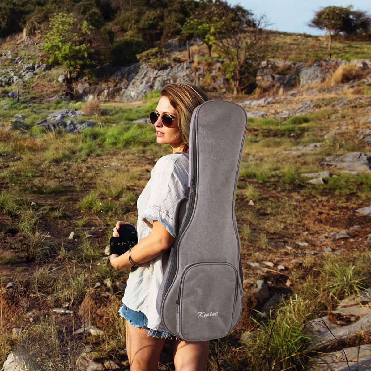 Estuche para Ukulele Kmise Soprano de 21 pulgadas con - Imagen 7