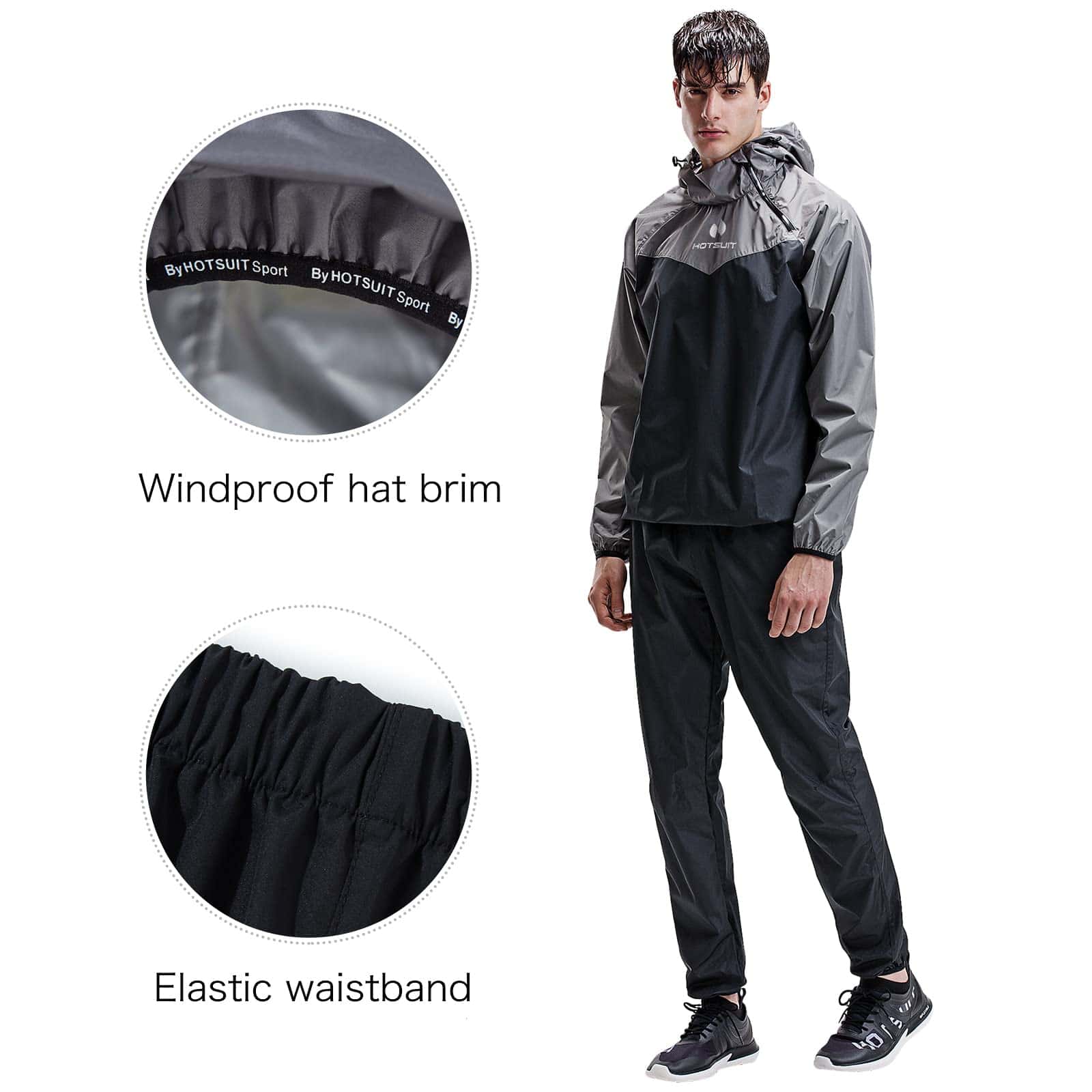 Traje de Sauna HOTSUIT para Hombre Chaqueta Pantalón - Imagen 7