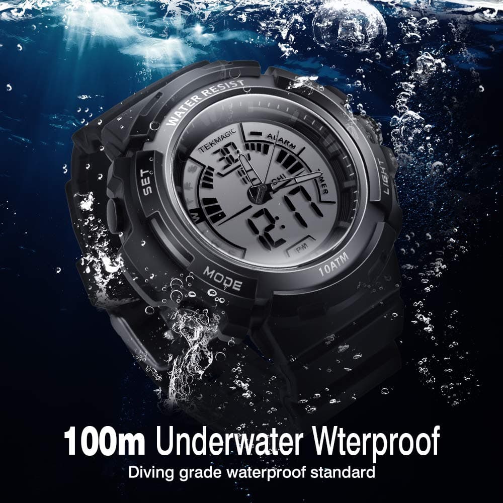 Reloj de Buceo Digital TEKMAGIC Resistente al Agua 10 ATM - Imagen 3