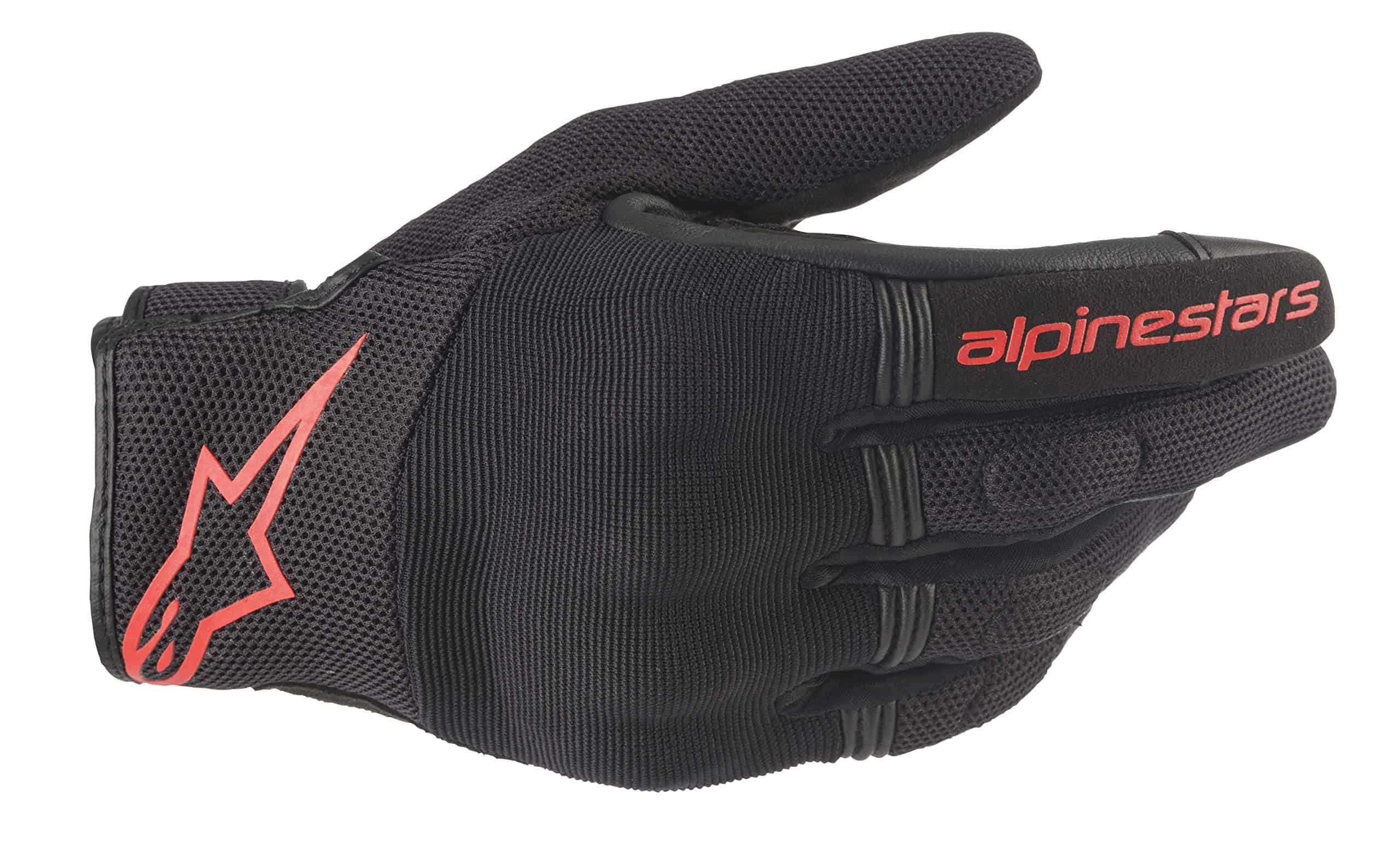 Guantes de moto para hombre Alpinestars Copper, Negro/Rojo,