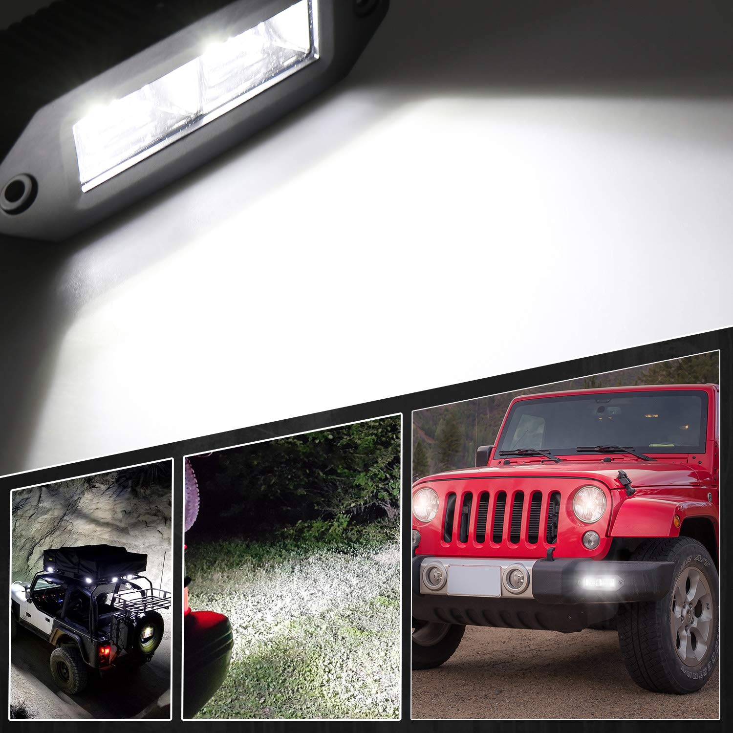 Barra de luces de trabajo LED de 40W EBESTauto - Faros LED - Imagen 8