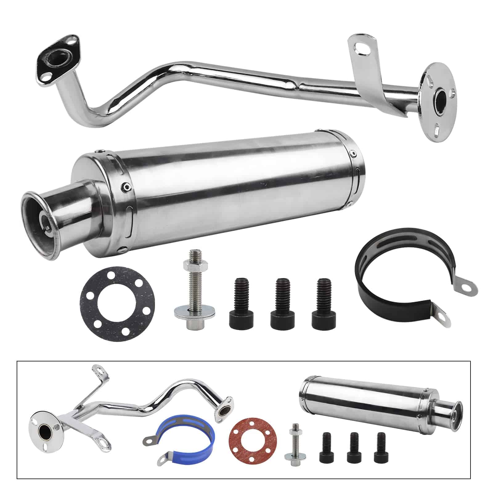 Escape FLYPIG 88x300mm Silenciador de Escape para Scooters - Imagen 3