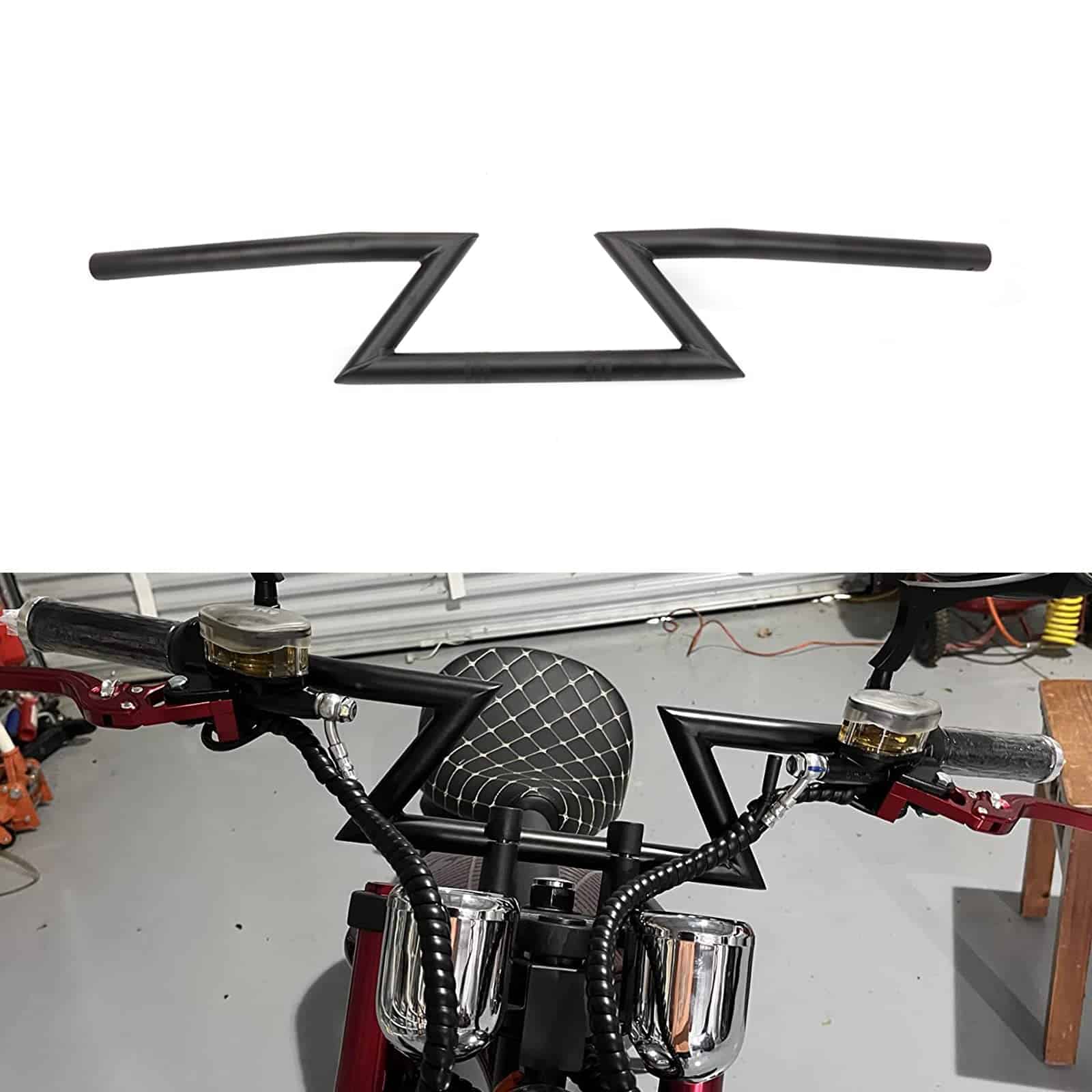Manillar de motocicleta Z de 1" pulgada para Harley Honda