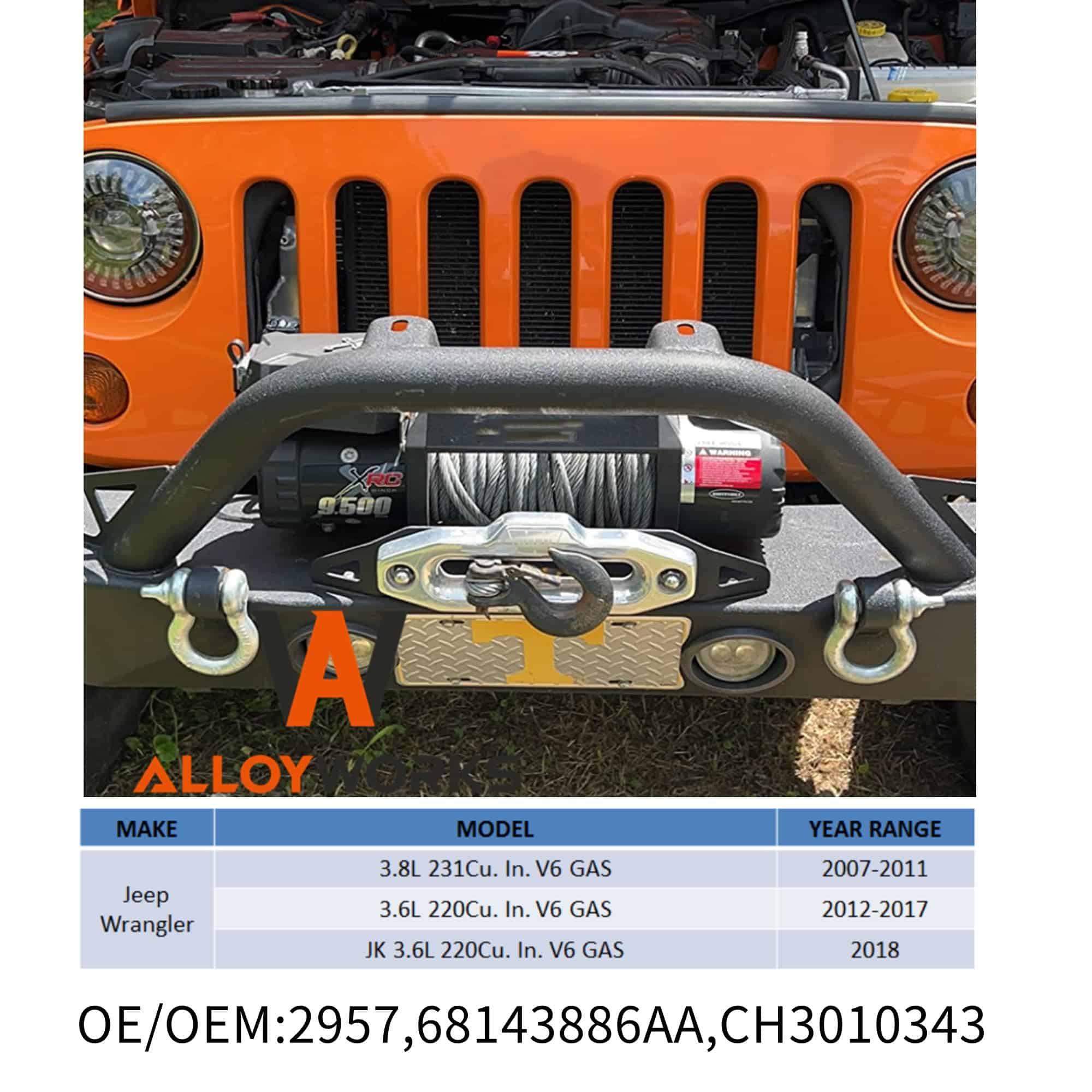 Radiador completo de aluminio de 3 filas ALLOYWORKS para - Imagen 3