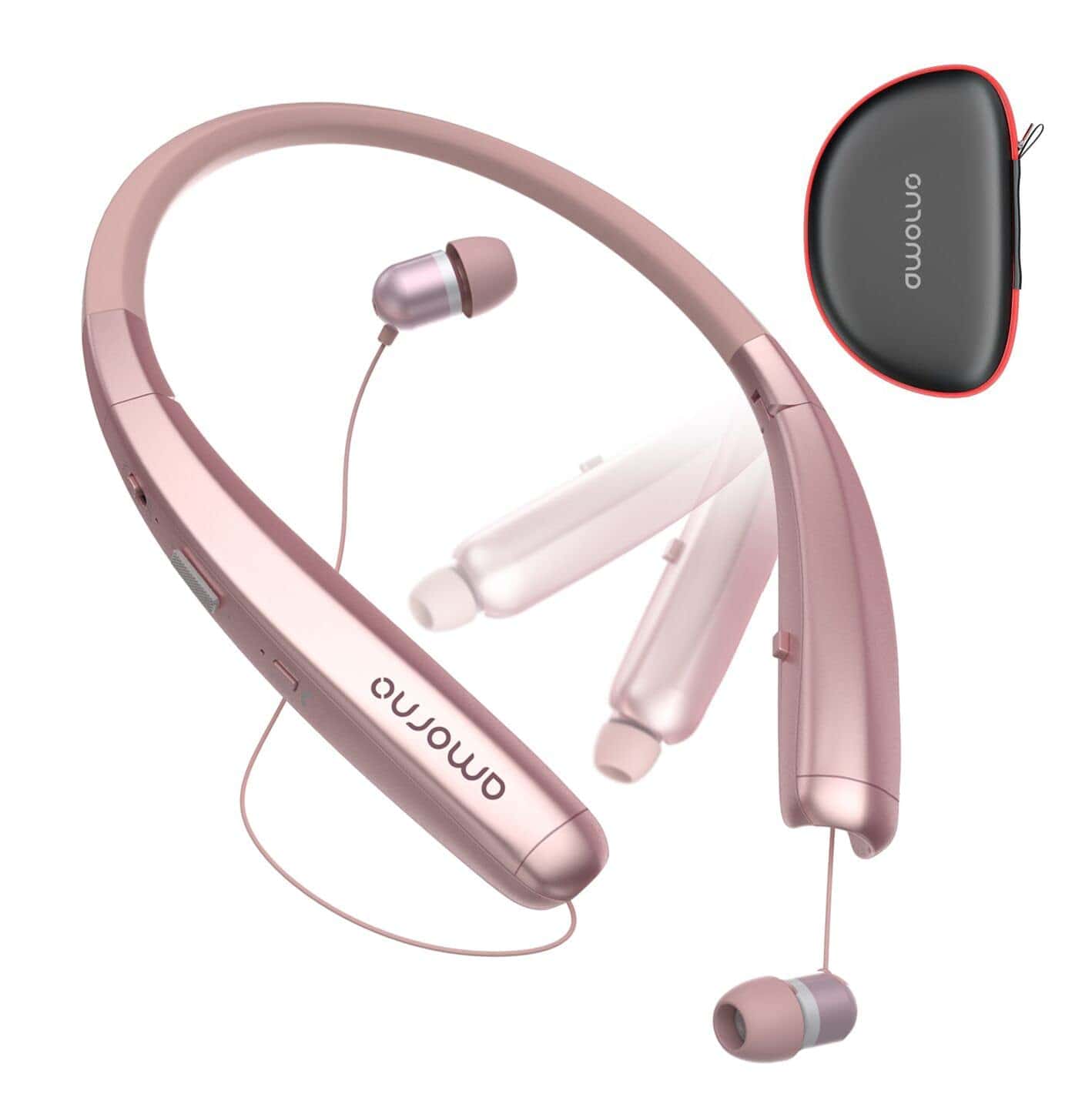 Audífonos Bluetooth plegables AMORNO, auriculares -Oro