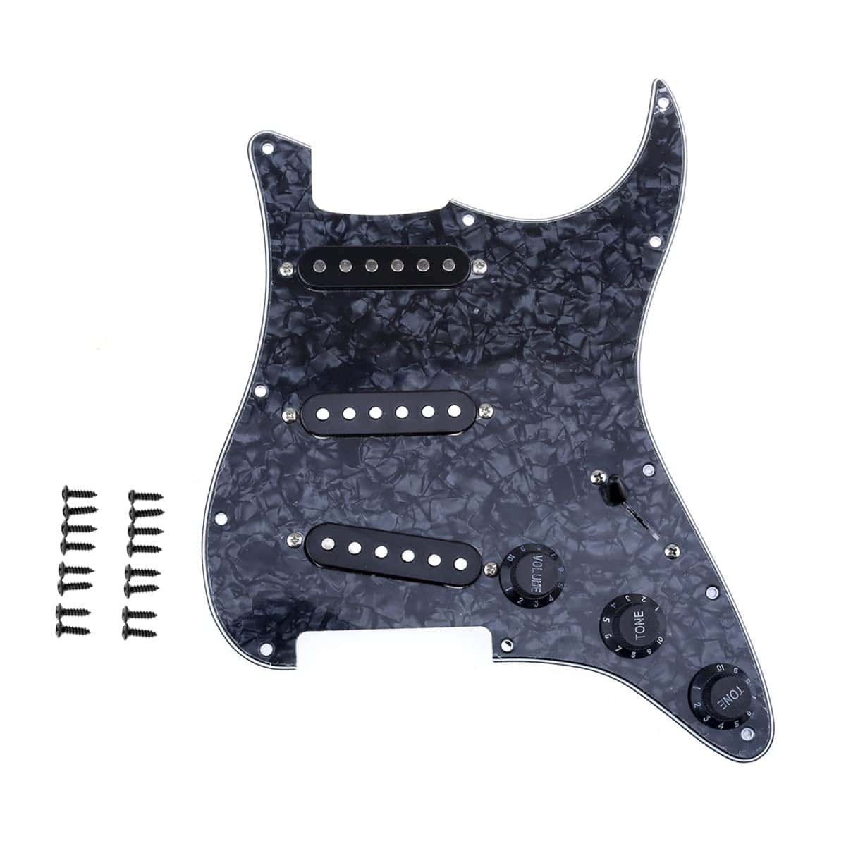 Pickguard precableado SSS de 11 agujeros con juego de