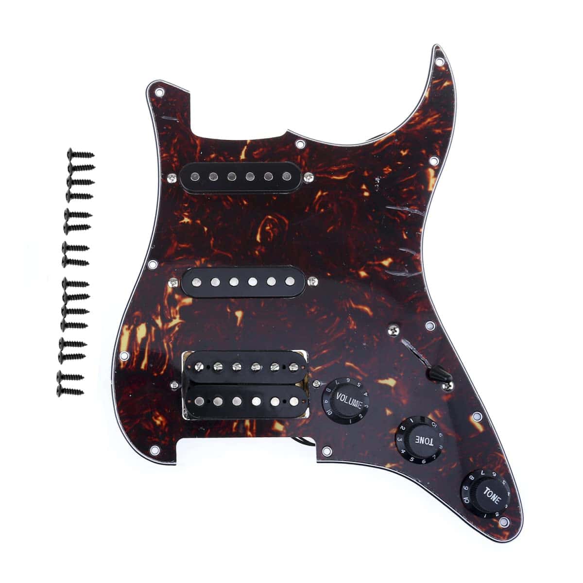 Musiclily 11-Hole HSS Prewired Strat Garganta Cargada con