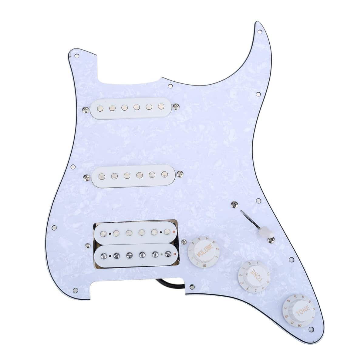 Musiclily 11-Hole HSS Prewired Loaded Pickguard con Set de