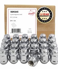 24 Pcs M12x1.5 Tuerca de Bloqueo Cónica 35mm Cromada 13/16"