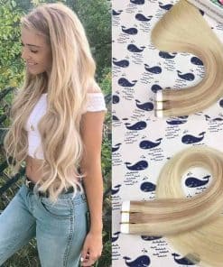 Extensiones de Cabello Humano Remy Rubias Balayage 22