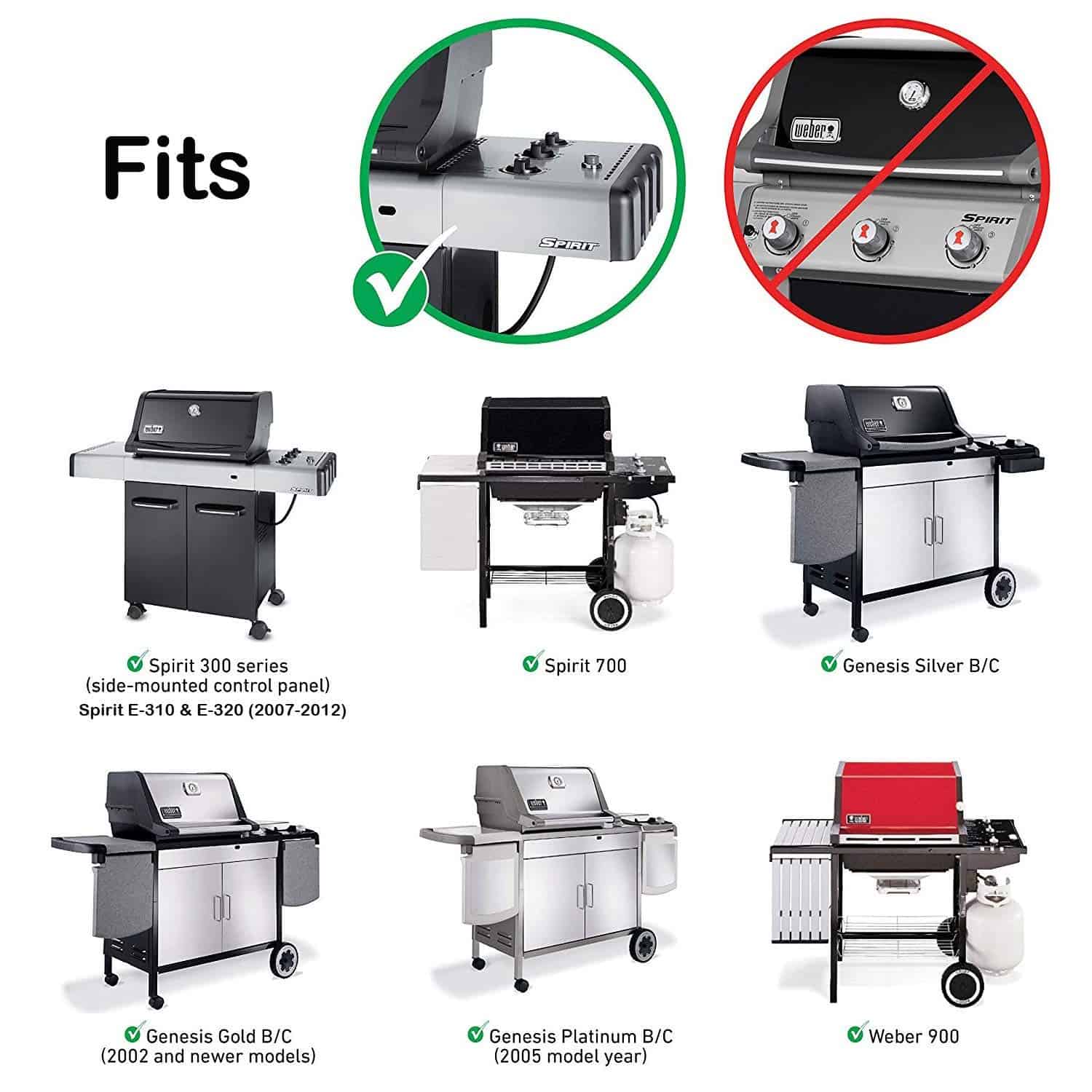 Repuestos de Parrilla Uniflasy para Weber Genesis Silver, - Imagen 3