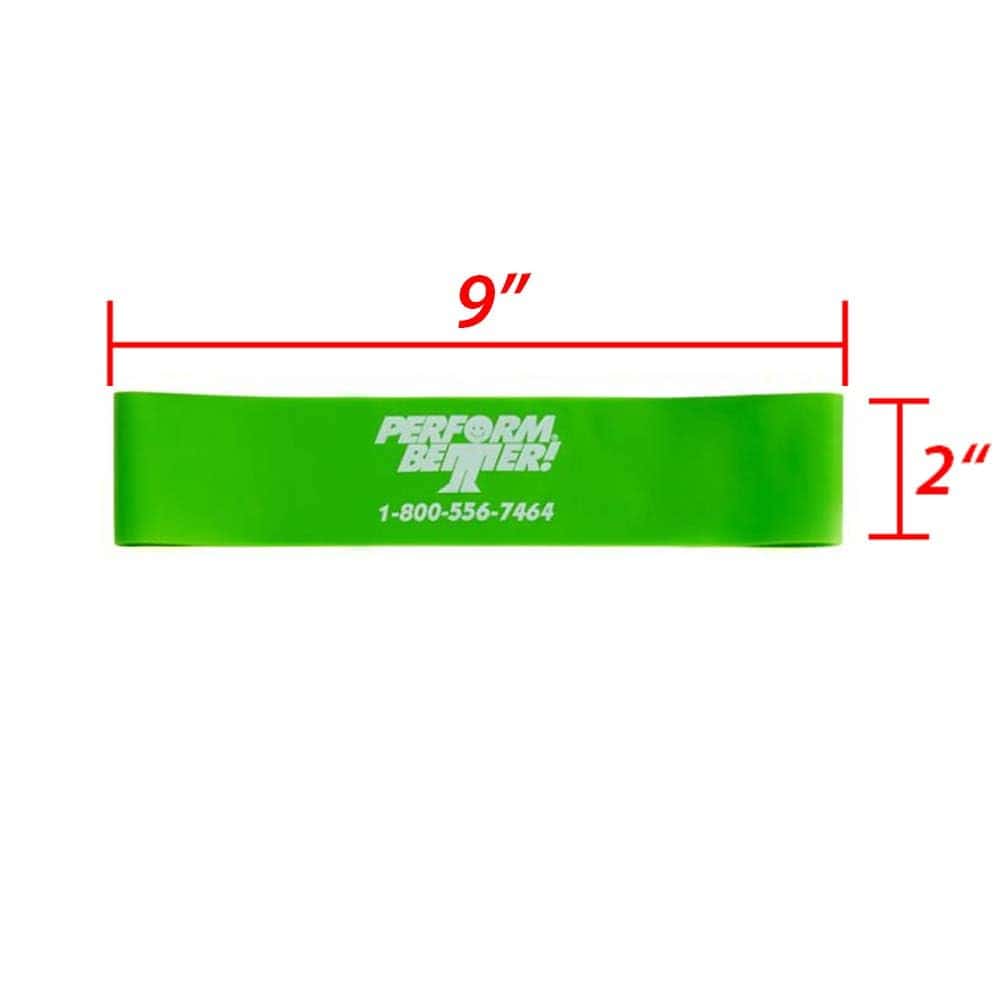 Bandas de Ejercicio Mini Perform Better 10 PCS Verde - Imagen 4