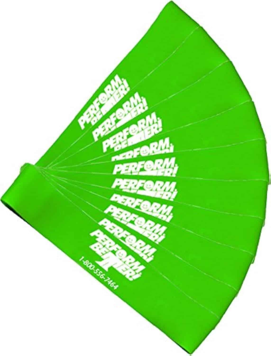 Bandas de Ejercicio Mini Perform Better 10 PCS Verde