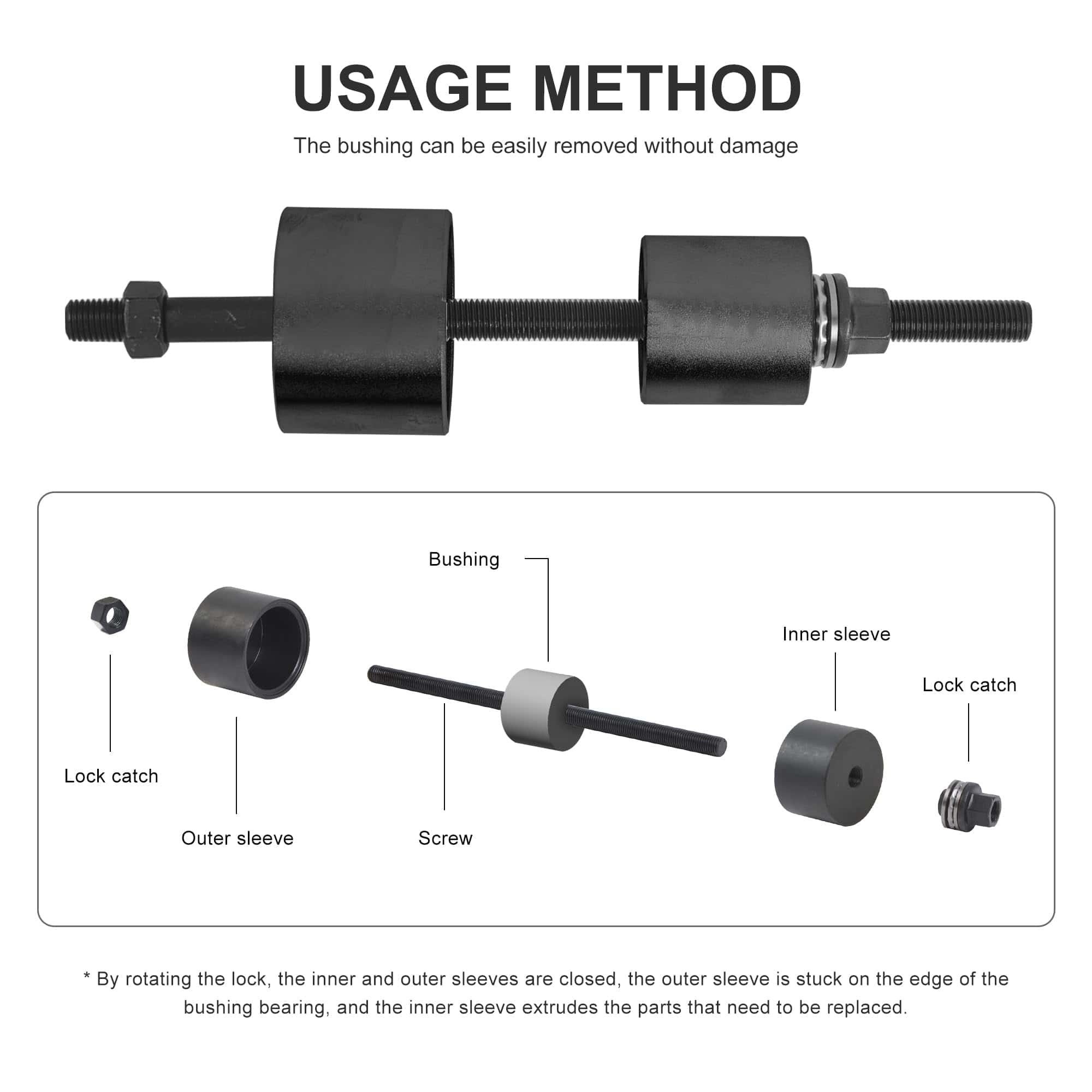Set de herramientas para bujes de diferencial y eje WINTOOLS - Imagen 4