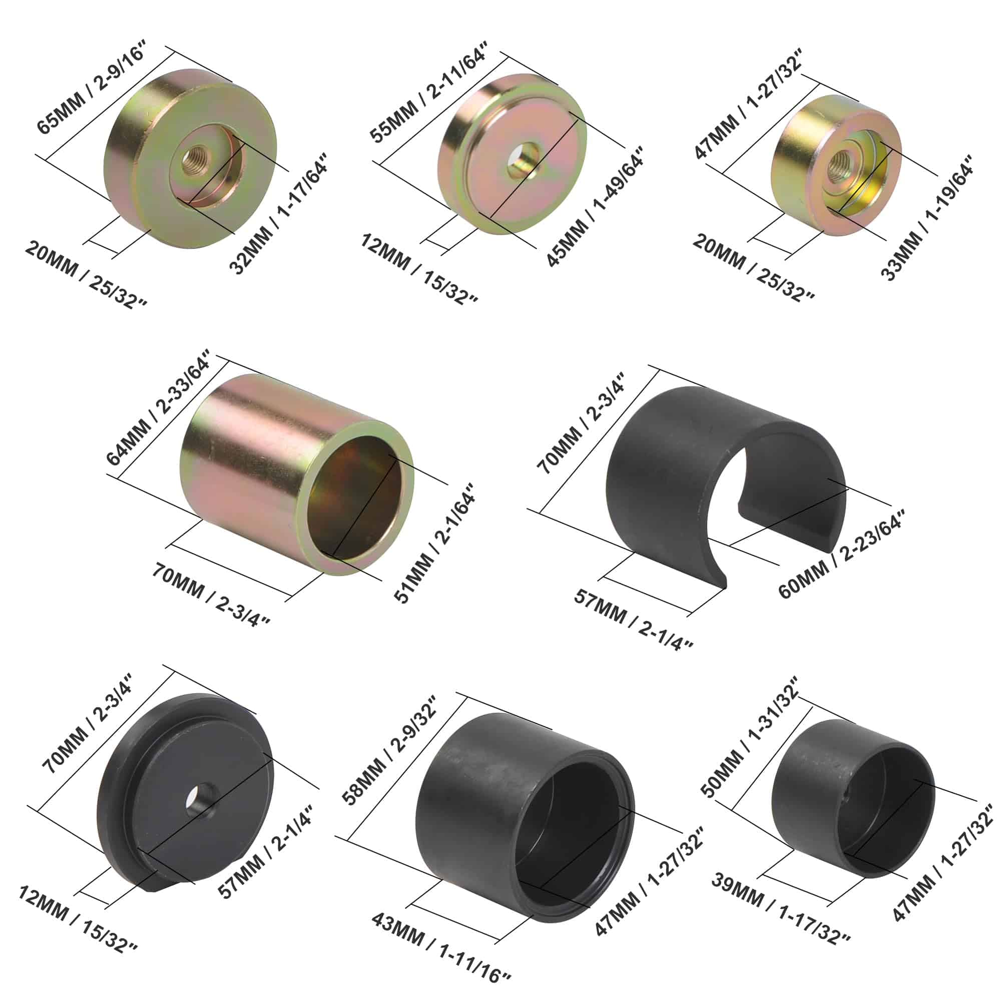 Set de herramientas para bujes de diferencial y eje WINTOOLS - Imagen 6