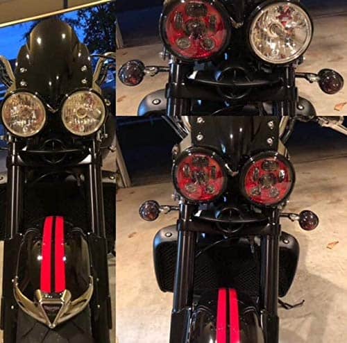 Atubeix 5-3/4 5.75" LED Motocicleta para Iron 883 Dyna - Imagen 9