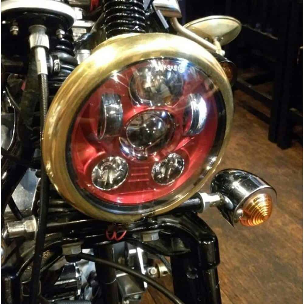 Atubeix 5-3/4 5.75" LED Motocicleta para Iron 883 Dyna - Imagen 10
