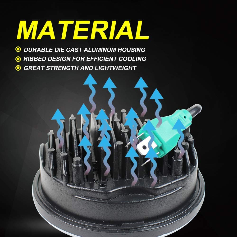 Atubeix 5-3/4 5.75" LED Motocicleta para Iron 883 Dyna - Imagen 7