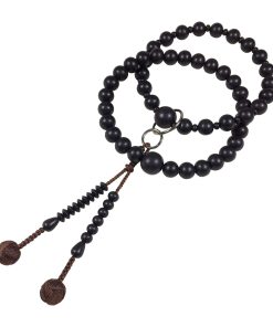 UMT Jodo Shu Budismo juzu Ébano y Bolas Tejidas Escuela de