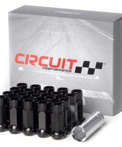 Tuerca de rueda hexagonal extendida de -Negro