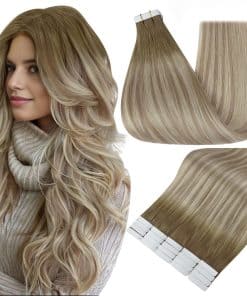 Extensiones de Cabello Adhesivas Invisibles de Cinta 16