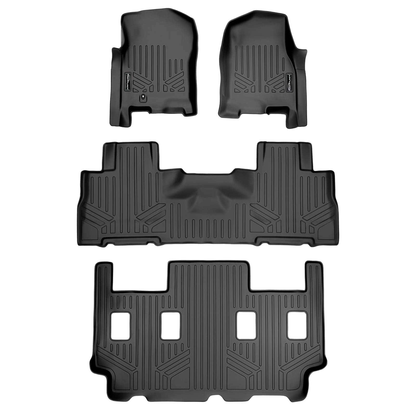 Juego de Tapetes de Piso MAXLINER 3 Filas Negro para 07-10