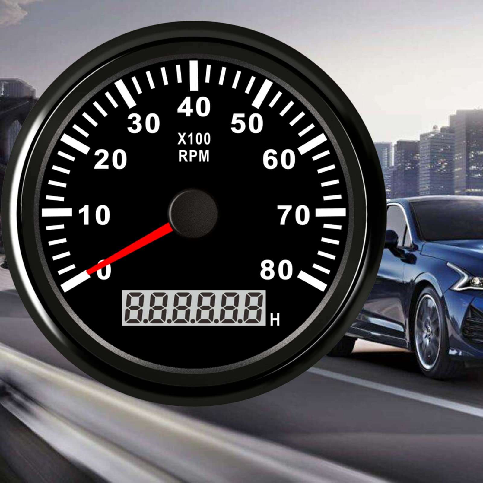 Medidor de tacómetro marino Geloo de 85 mm a prueba de agua - Imagen 9