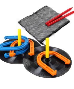 Juego de herraduras de goma Win SPORTS para juegos al aire