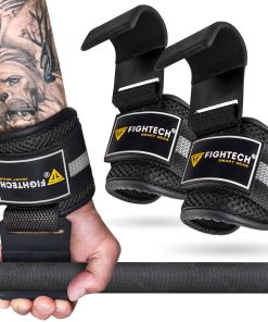 Ganchos de Levantamiento de Peso FightTech y Agarres para