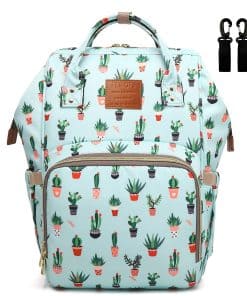 Mochila de pañales FEWOFJ con estampado de cactus,