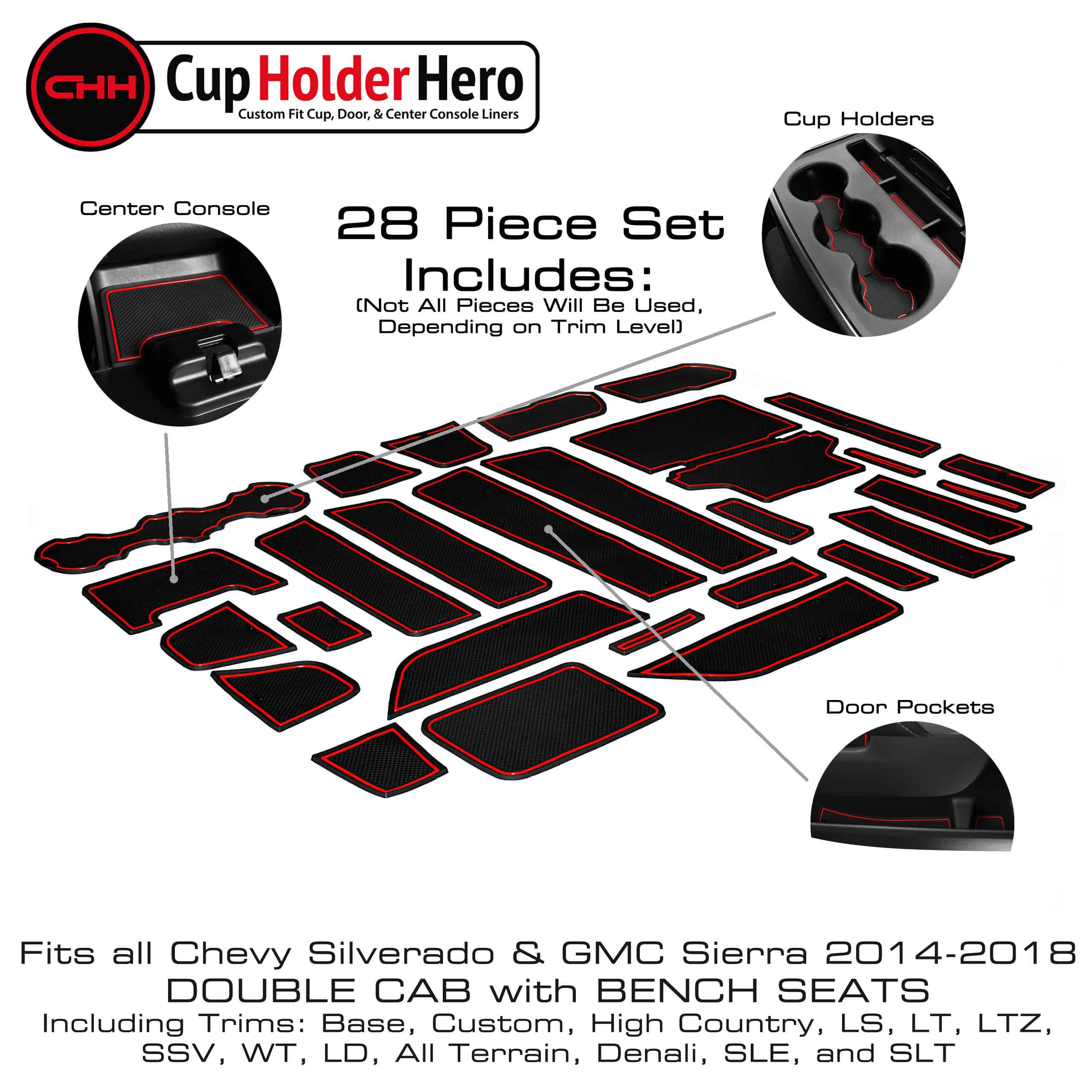 CupHolderHero se adapta a Chevy Silverado 1500 Accesorios y - Imagen 4
