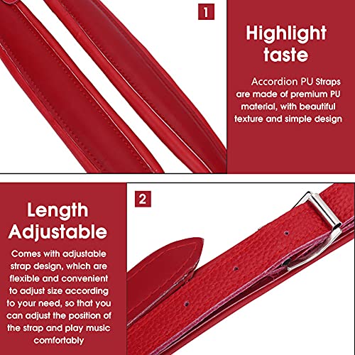 Correas de Acordeón, Correas Ajustables Suaves de PU - Imagen 4