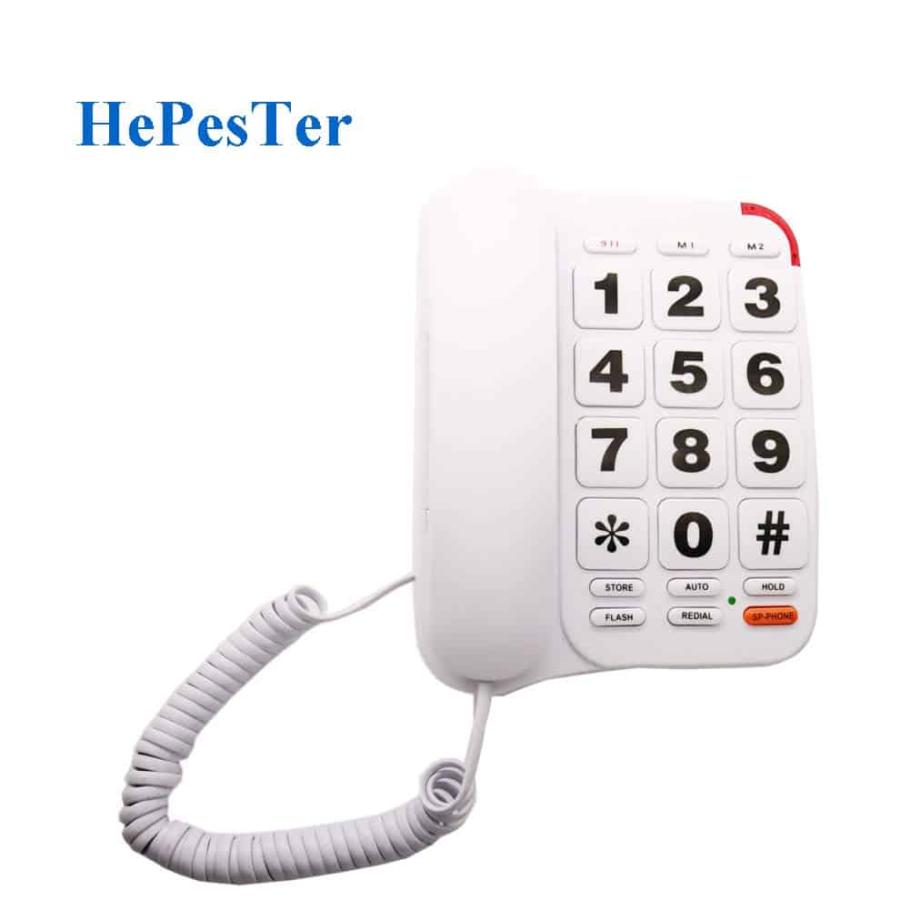 Teléfono para Ancianos HePesTer P-46 Amplificado con - Imagen 8