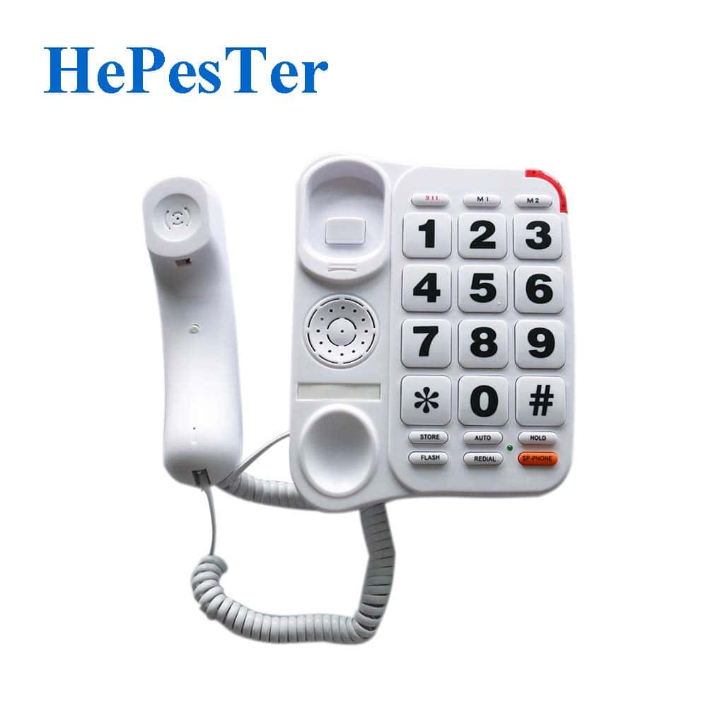 Teléfono para Ancianos HePesTer P-46 Amplificado con - Imagen 9