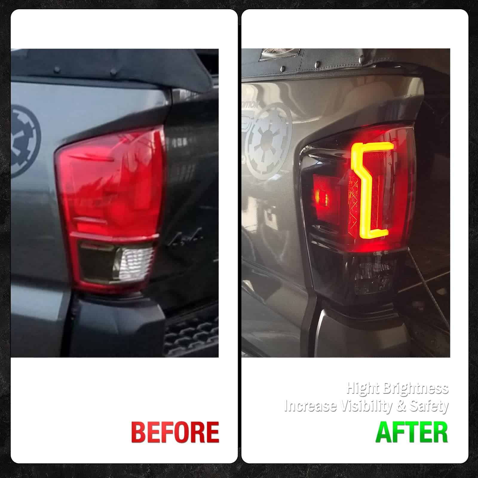 Faro trasero LED AUTOWIKI para Toyota Tacoma 2016-2023 - Imagen 9