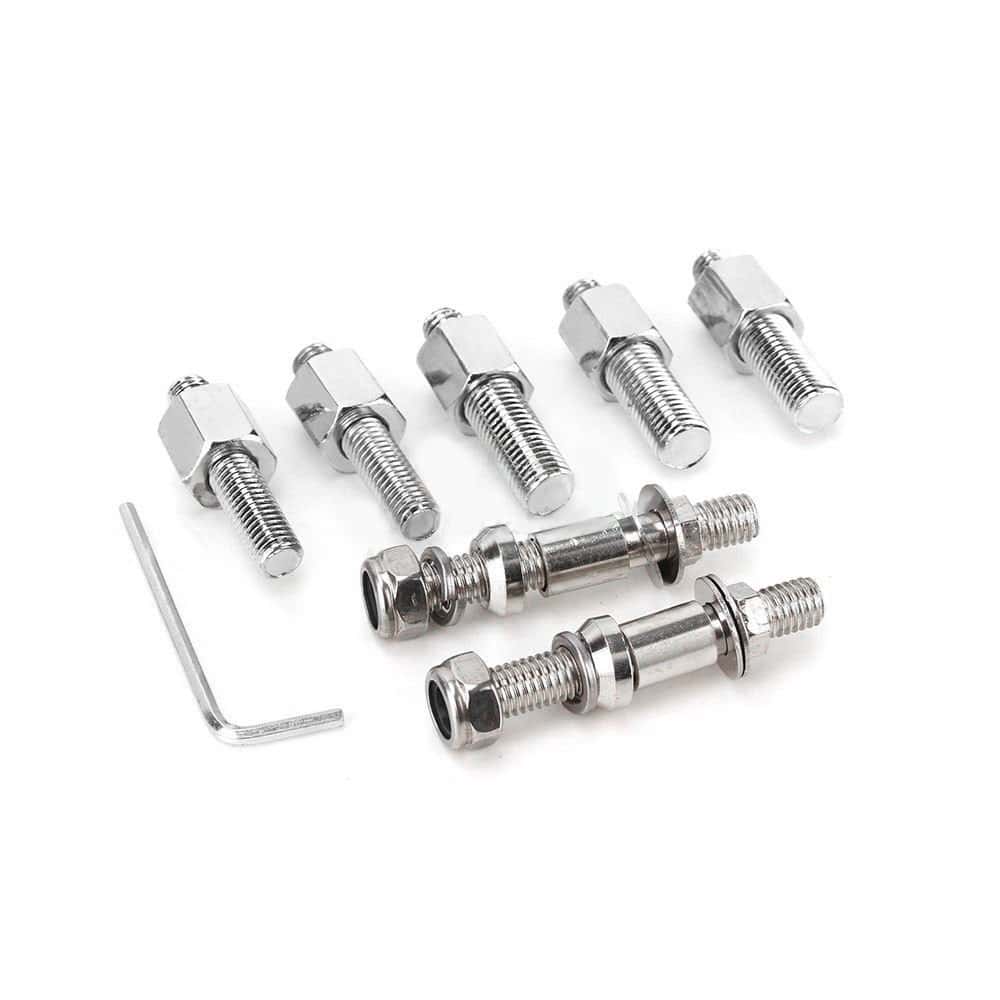 Espejos laterales cromados de lágrima con calaveras de 8 - Imagen 8